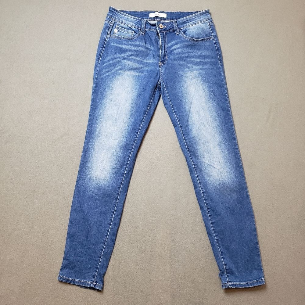 KANCAN Skinny Jeans Size 13/30  Stretch KC11214RM Med Wash